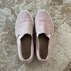 Woman by Common Projects Pink suede perforated Slip-On Sneakers